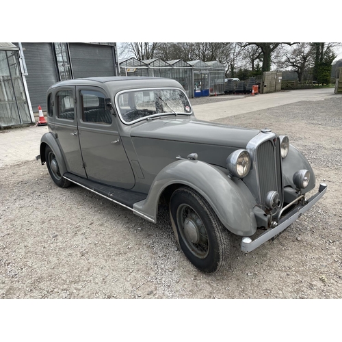 1210 - A 1937 ROVER 14 SALOON CAR, 1694 CC SIX CYLINDER, ON A V5C WITH ORIGINAL REGISTRATION NUMBER. WIRE W... 