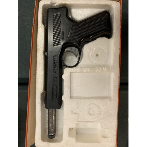 76 - A BOXED DIANA SP5O .177 CALIBRE AIR PISTOL