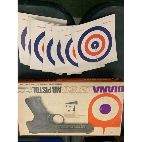 76 - A BOXED DIANA SP5O .177 CALIBRE AIR PISTOL