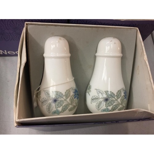 168 - FOUR PIECES OF BOXED WEDGWOOD