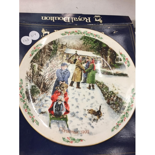 172 - THREE BOXED ROYAL DOULTON COLLECTORS PLATES