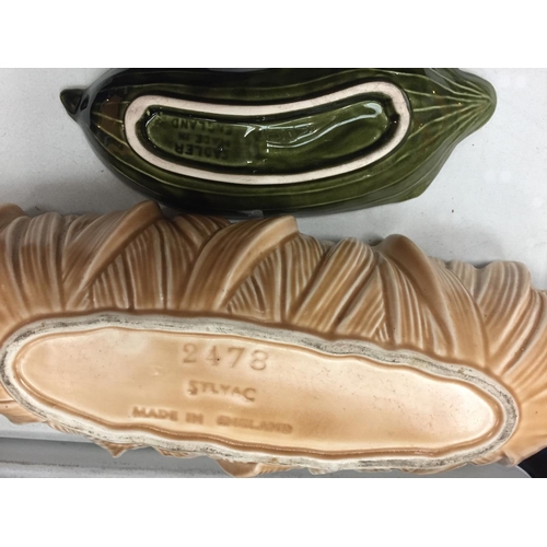 176 - FOUR PIECES OF SYLVAC TO INCLUDE TOBY JUGS