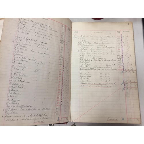 177 - A 1920'S COUNTY OF STAFFORD JUSTICES CLERK'S CASH BOOK
