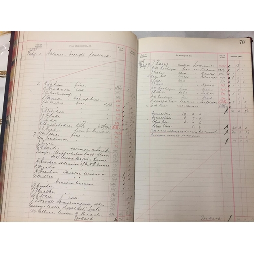 177 - A 1920'S COUNTY OF STAFFORD JUSTICES CLERK'S CASH BOOK