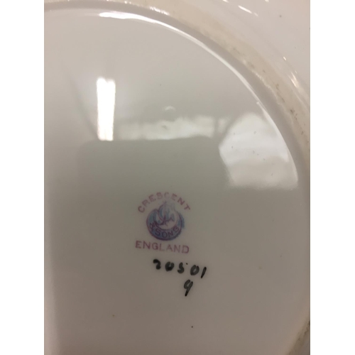 179 - A SET OF EIGHT CRESCENT & SONS GEORGE JONES CHINA SIDE PLATES WITH GOLD DECORATION