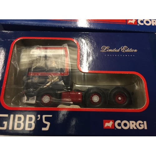 192 - A BOXED CORGI LIMITED EDITION DAF XF SUPER SPACE TRACTOR UNIT AND A BOXED CORGI FRIDGE TRAILER BOTH ... 