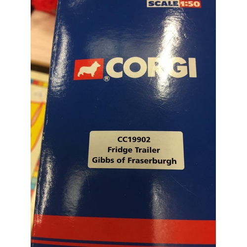 192 - A BOXED CORGI LIMITED EDITION DAF XF SUPER SPACE TRACTOR UNIT AND A BOXED CORGI FRIDGE TRAILER BOTH ... 