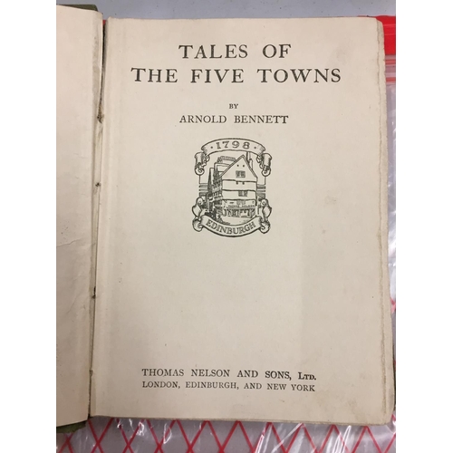203 - A HARDBACK FIRST EDITION 'TALES OF FIVE TOWNS' BY ARNOLD BENNETT
