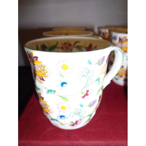 711 - SIX MINTON HADDON HALL MUGS