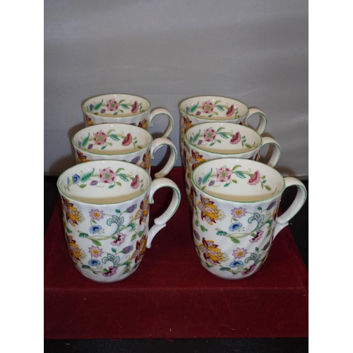 711 - SIX MINTON HADDON HALL MUGS