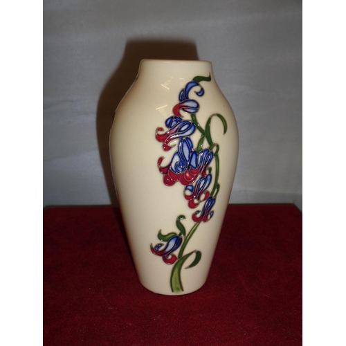 714 - A MOORCROFT BLUEBELL HARMONY VASE 5 INCHES