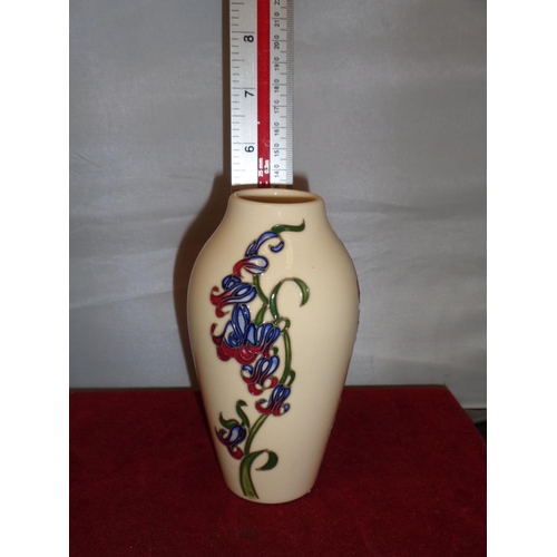 714 - A MOORCROFT BLUEBELL HARMONY VASE 5 INCHES