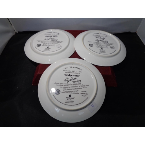 716 - THREE LIMITED EDITION WEDGWOOD CLARICE CLIFF PLATES