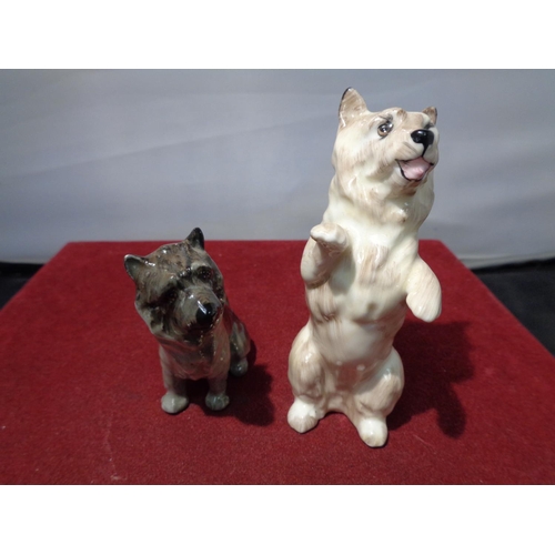 718 - SIX BESWICK DOGS TO INCLUDE CORGI, TERRIERS ETC