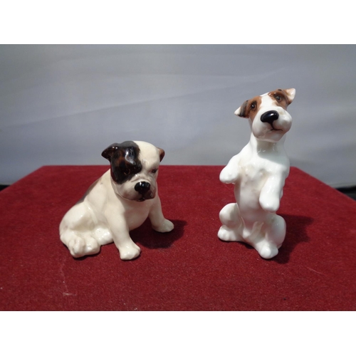 718 - SIX BESWICK DOGS TO INCLUDE CORGI, TERRIERS ETC