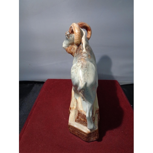 728 - A LARGE WEDGWOOD FIGURINE OF A MOUNTAIN GOAT