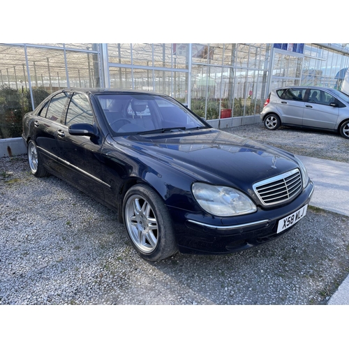 1230 - A 2001 MERCEDES S500 AUTO SALOON. REGISTRATION X58 WLJ. 4995 CC  FROM A DECEASED'S ESTATE (AGE AND C... 