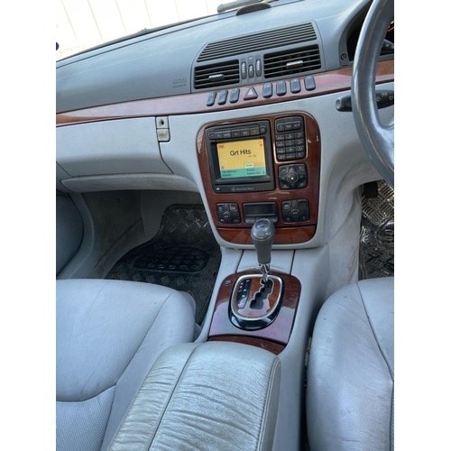 1230 - A 2001 MERCEDES S500 AUTO SALOON. REGISTRATION X58 WLJ. 4995 CC  FROM A DECEASED'S ESTATE (AGE AND C... 