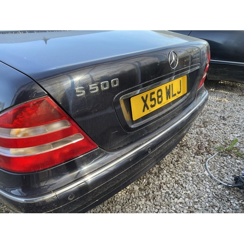 1230 - A 2001 MERCEDES S500 AUTO SALOON. REGISTRATION X58 WLJ. 4995 CC  FROM A DECEASED'S ESTATE (AGE AND C... 