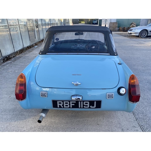 1250 - A 1970 MG MIDGET MARK 3 1275  CC. THE CAR HAS UNDERGONE A SPEEDWELL CONVERSION AND IS AN EARLY VERSI... 