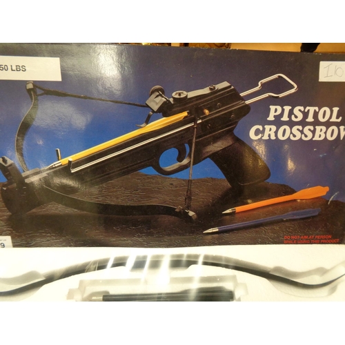 299 - A BOXED PISTOL CROSSBOW