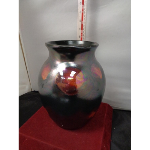 750 - A LARGE POOLE POTTERY GALAXY WARE VASE WITH LIVE GLAZE