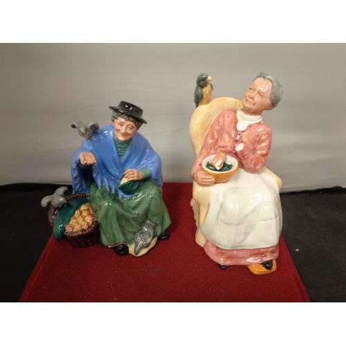 768 - FOUR ROYAL DOULTON FIGURINES (TWO A/F)