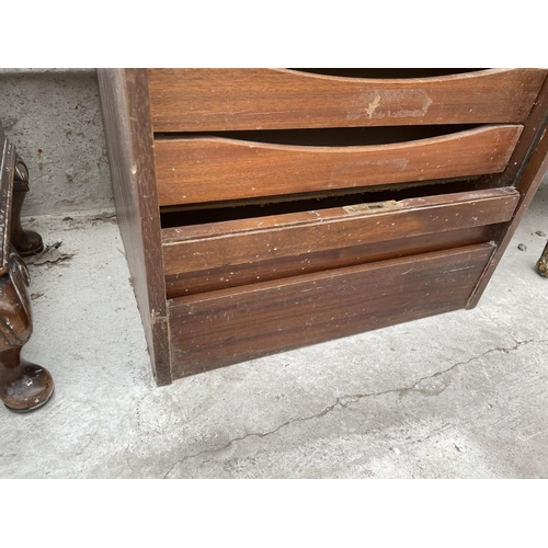 2004 - A MID 20TH CENTURY 'ABBESS' FILING CABINET/SAFE WITH TEN DRAWERS AND PLAIN ROLLER FRONT WITH WORKING... 