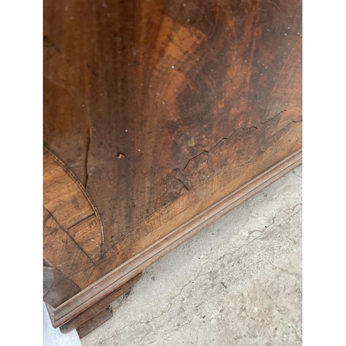 2007 - A 19TH CENTURY MAHOGANY AND INLAY, 8 DAY LONGCASE CLOCK WITH SQUARE DIAL [J.C.CARTER WARRINTON]