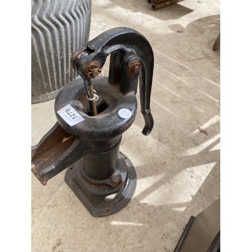 1279 - A VINTAGE WATER PUMP