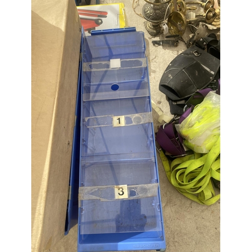 1381 - A LARGE QUANTITY OF HARDWARE STORAGE BOXES