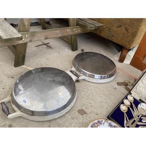 1479 - A PAIR OF AGA TOP COVERS