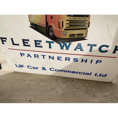 1508 - AN ORIGINAL 'ICI AUTOCOLOR' FLEETWATCH SIGN