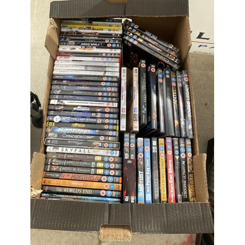 1509 - A LARGE COLLECTION OF DVDS, CDS AND COMPUTER GAMES