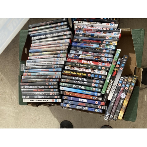 1509 - A LARGE COLLECTION OF DVDS, CDS AND COMPUTER GAMES