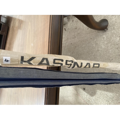 1522 - A 10' 8/9# FLY ROD AND A 9' KASSNAR FLY FISHING ROD