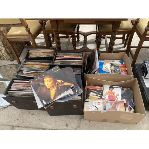 1545 - AN EXTREMELY LARGE COLLECTION OF VINTAGE LP RECORDS