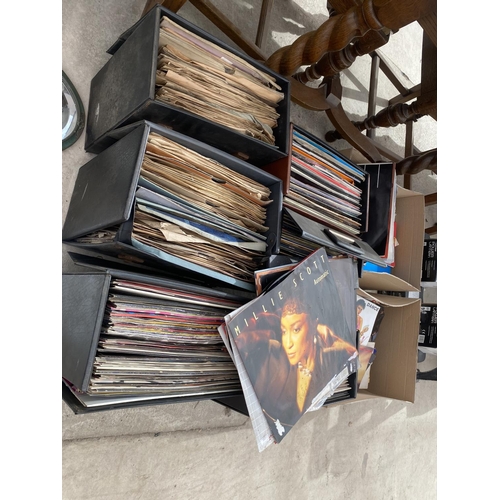 1545 - AN EXTREMELY LARGE COLLECTION OF VINTAGE LP RECORDS