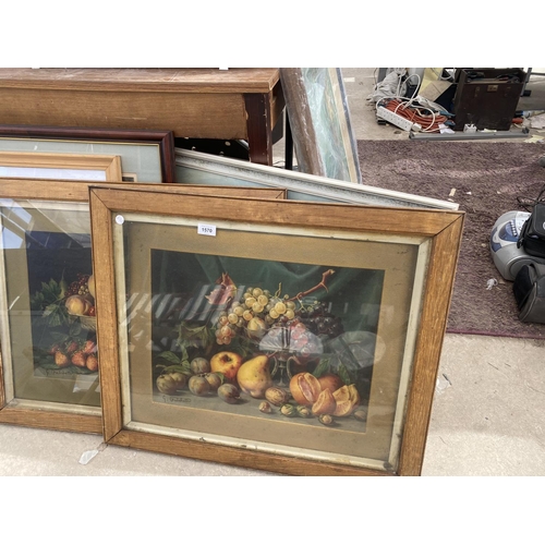 1570 - A LARGE QUANTITY OF FRAMED PRINTS AND PICTURES