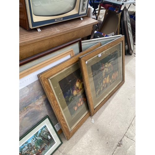 1570 - A LARGE QUANTITY OF FRAMED PRINTS AND PICTURES