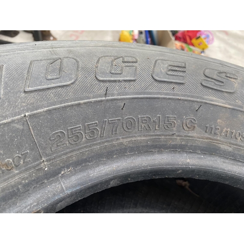 1626 - FOUR BRIDGESTONE 255/70R15 TYRES