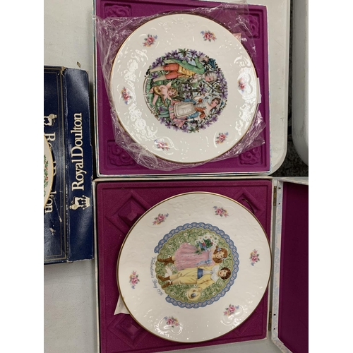 186 - THREE BOXED ROYAL DOULTON COLLECTORS PLATES