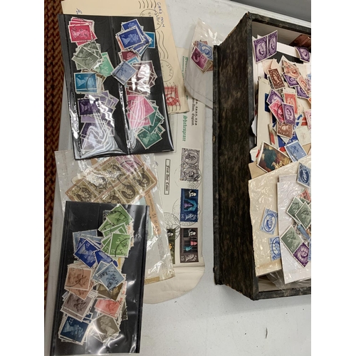 196 - A QUANTITY OF STAMPS