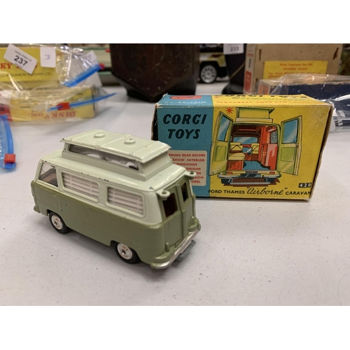 239 - A BOXED CORGI 420 FORD THAMES AIRBORNE CARAVAN