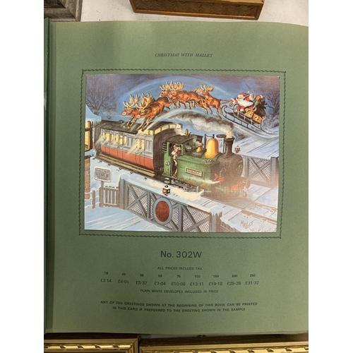 244 - AN ALBUM OF SHARPE'S CLASSIC 1972 PERSONAL CHRISTMAS GREETINGS CARDS