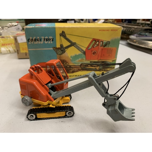 246 - A BOXED CORGI 1128 PRIESTMAN CUB SHOVEL