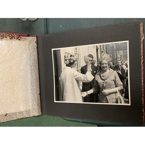 72 - A VINTAGE PHOTOGRAPH ALBUM CONTAINING PHOTOGRAPHS OF PRINCESS ALEXANDRA'S VISIT TO MACCLESFIELD DURI... 