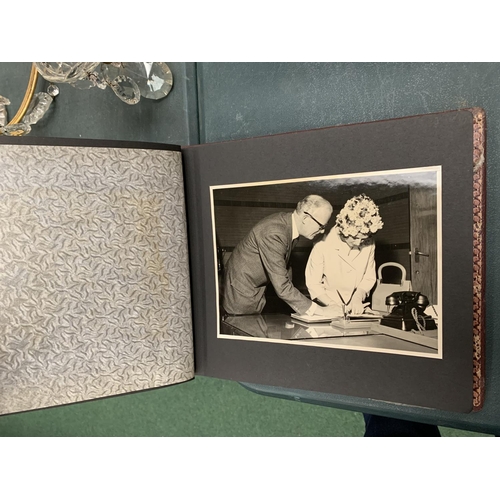 72 - A VINTAGE PHOTOGRAPH ALBUM CONTAINING PHOTOGRAPHS OF PRINCESS ALEXANDRA'S VISIT TO MACCLESFIELD DURI... 