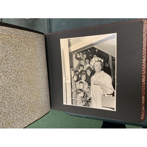 72 - A VINTAGE PHOTOGRAPH ALBUM CONTAINING PHOTOGRAPHS OF PRINCESS ALEXANDRA'S VISIT TO MACCLESFIELD DURI... 