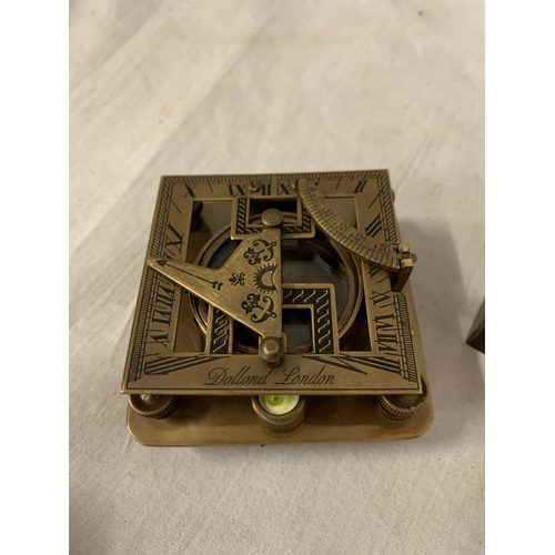 89A - A BOXED SUNDIAL COMPASS